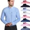 men's slim shirt long sleeve oxford large size casual summer camisa for men formal Work shirts