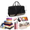 New arrival hand luggage carry tote overnight weekender women travel duffel bag - Image 3